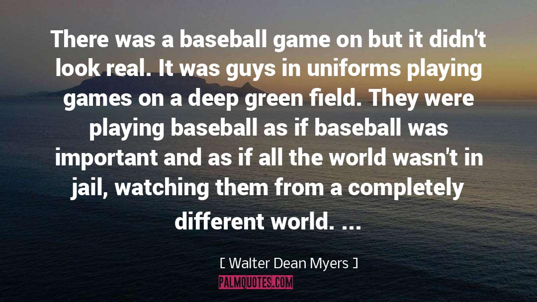 Playing Baseball quotes by Walter Dean Myers