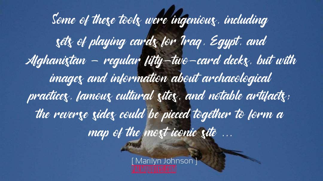 Playing Cards quotes by Marilyn Johnson