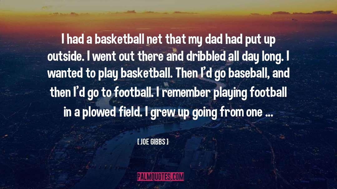 Playing Football quotes by Joe Gibbs