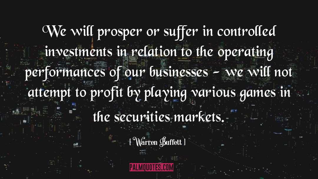 Playing Games Quotes quotes by Warren Buffett