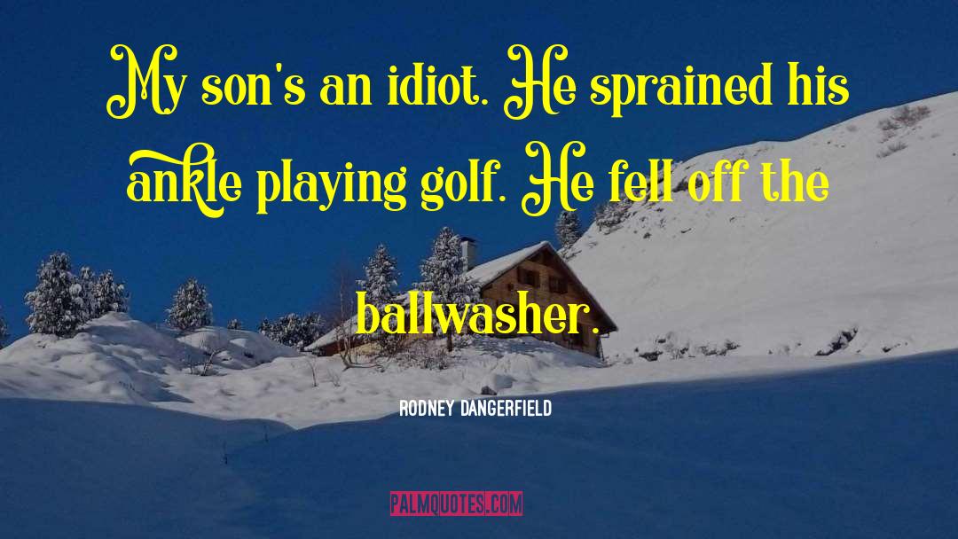 Playing Golf quotes by Rodney Dangerfield