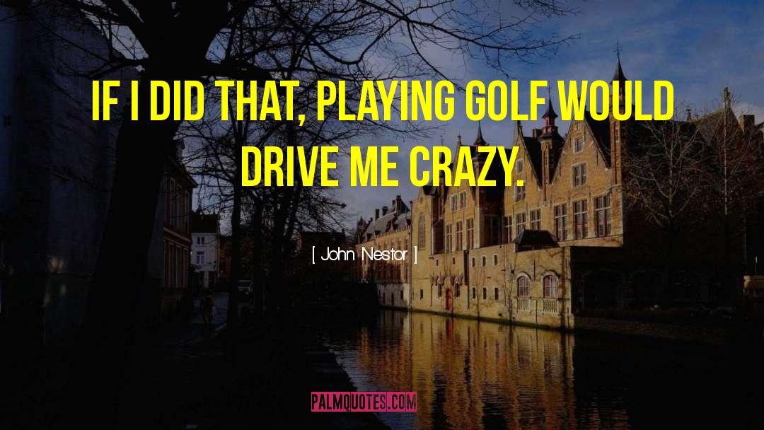 Playing Golf quotes by John Nestor