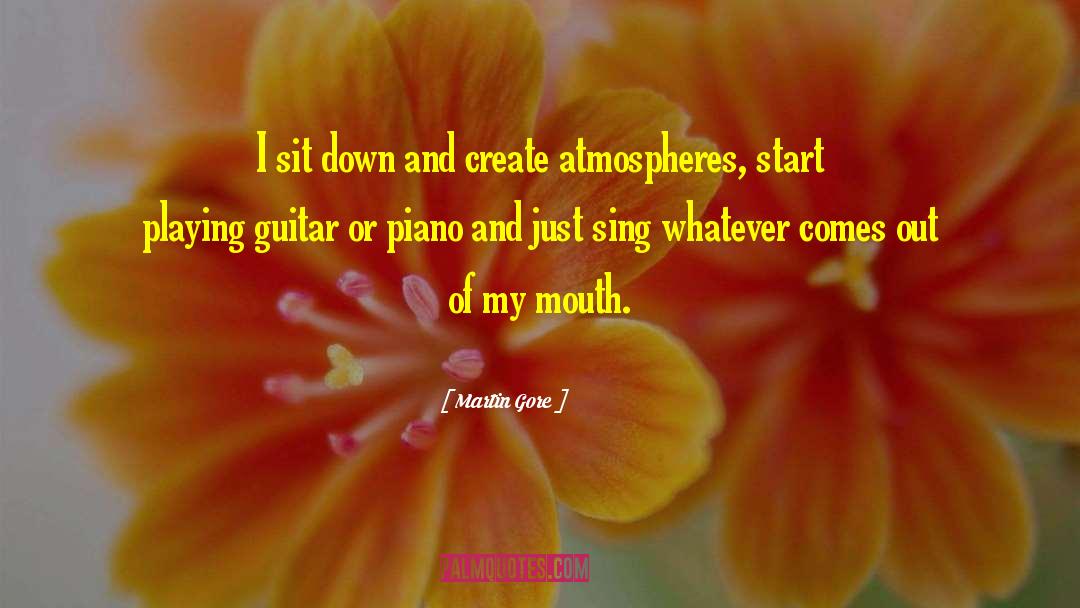 Playing Guitar quotes by Martin Gore