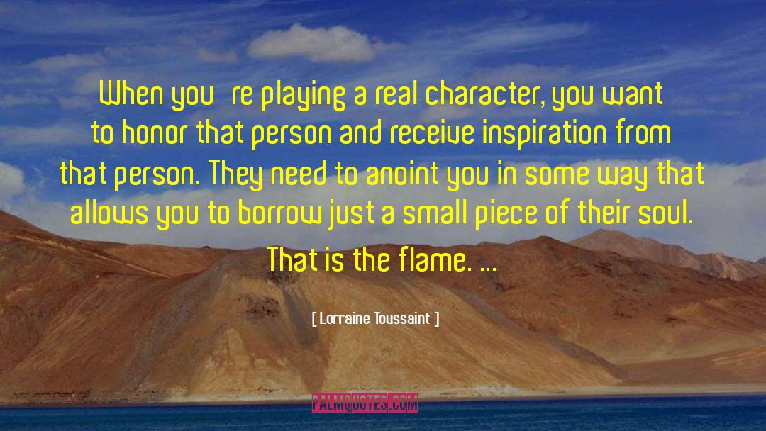 Playing Roles quotes by Lorraine Toussaint