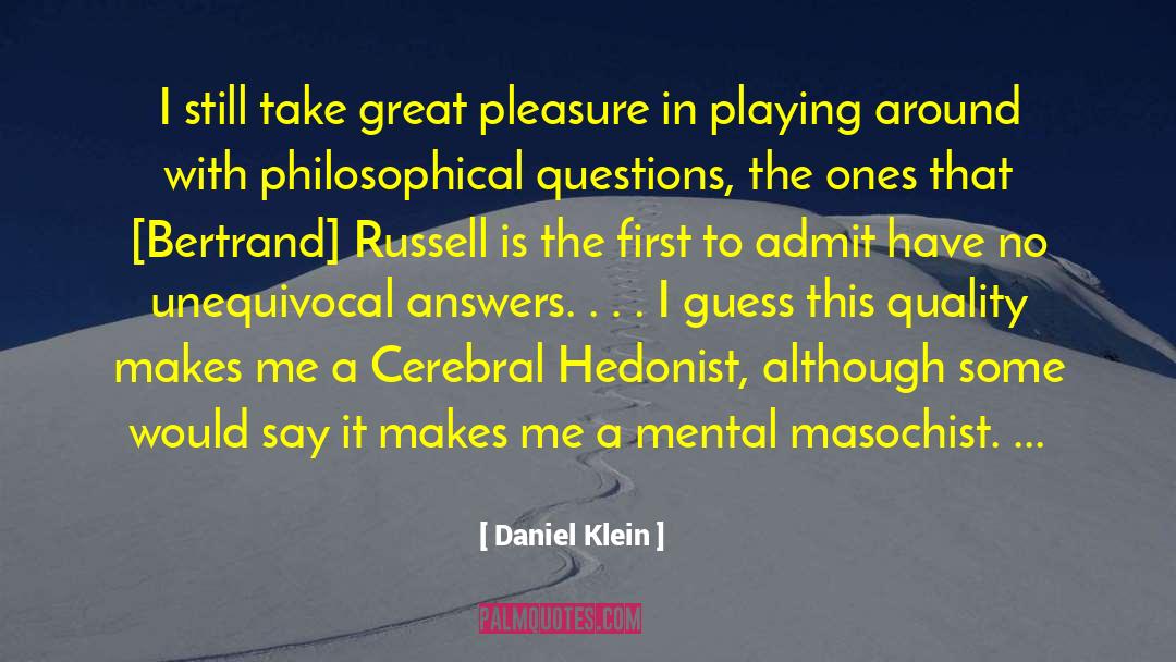 Playing Roles quotes by Daniel Klein