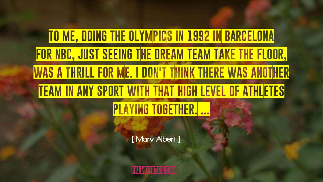Playing Together quotes by Marv Albert