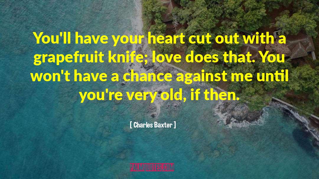 Playwright Love quotes by Charles Baxter