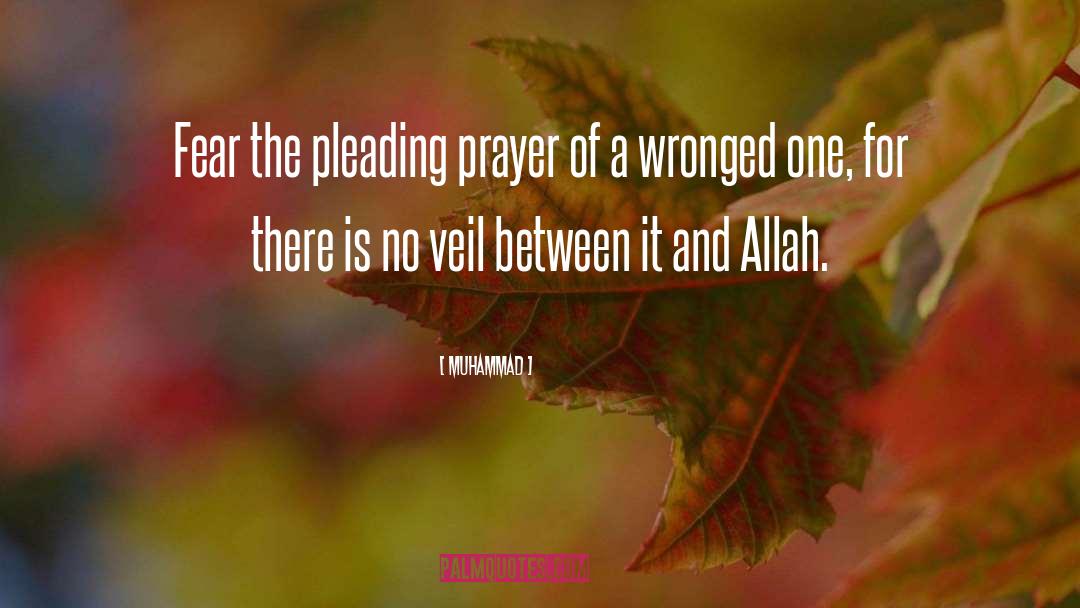 Pleading quotes by Muhammad