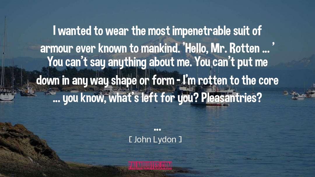 Pleasantries quotes by John Lydon