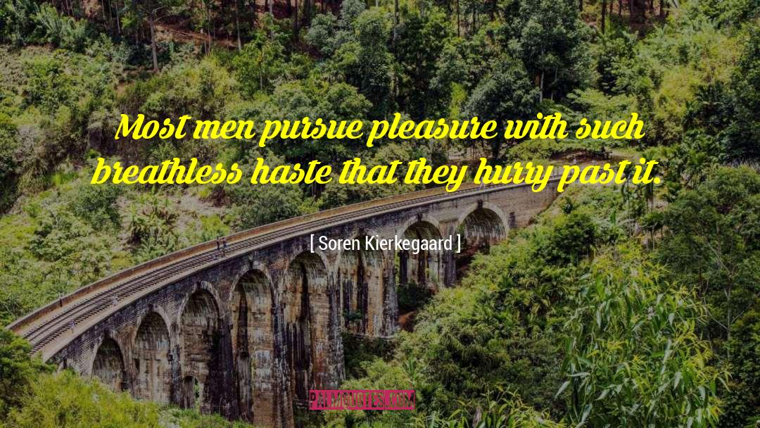 Pleasure Love quotes by Soren Kierkegaard