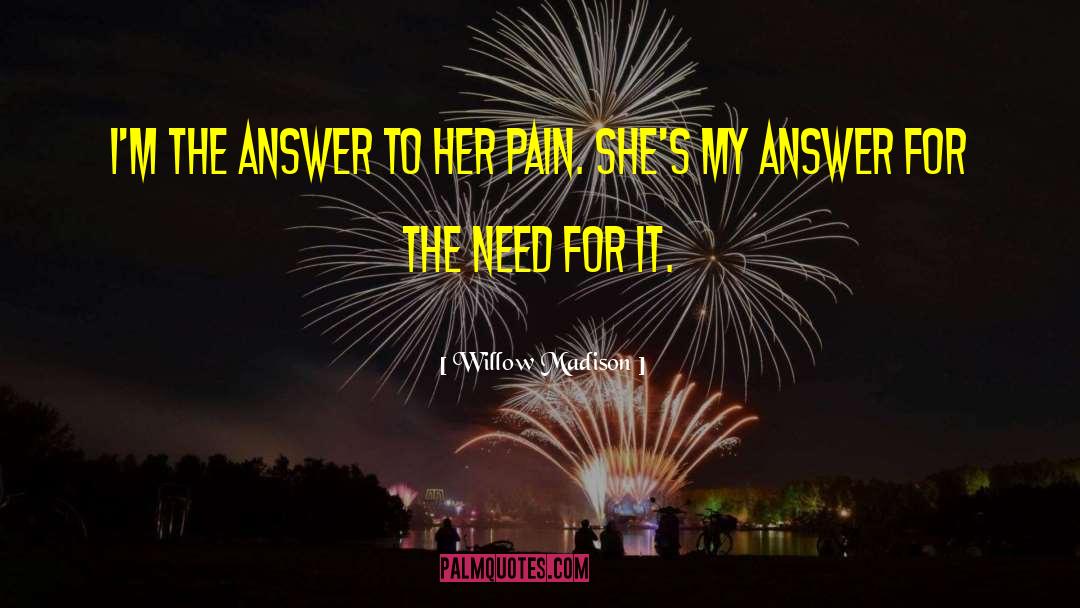 Pleasure Pain quotes by Willow Madison