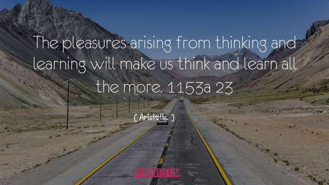 Pleasures quotes by Aristotle.