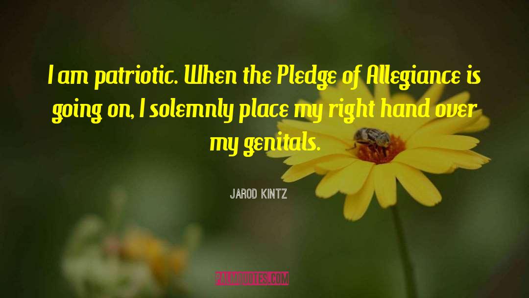 Pledge Of Allegiance quotes by Jarod Kintz