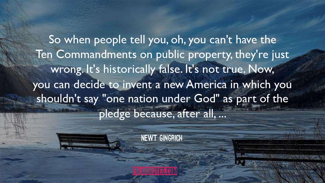Pledge Of Allegiance quotes by Newt Gingrich