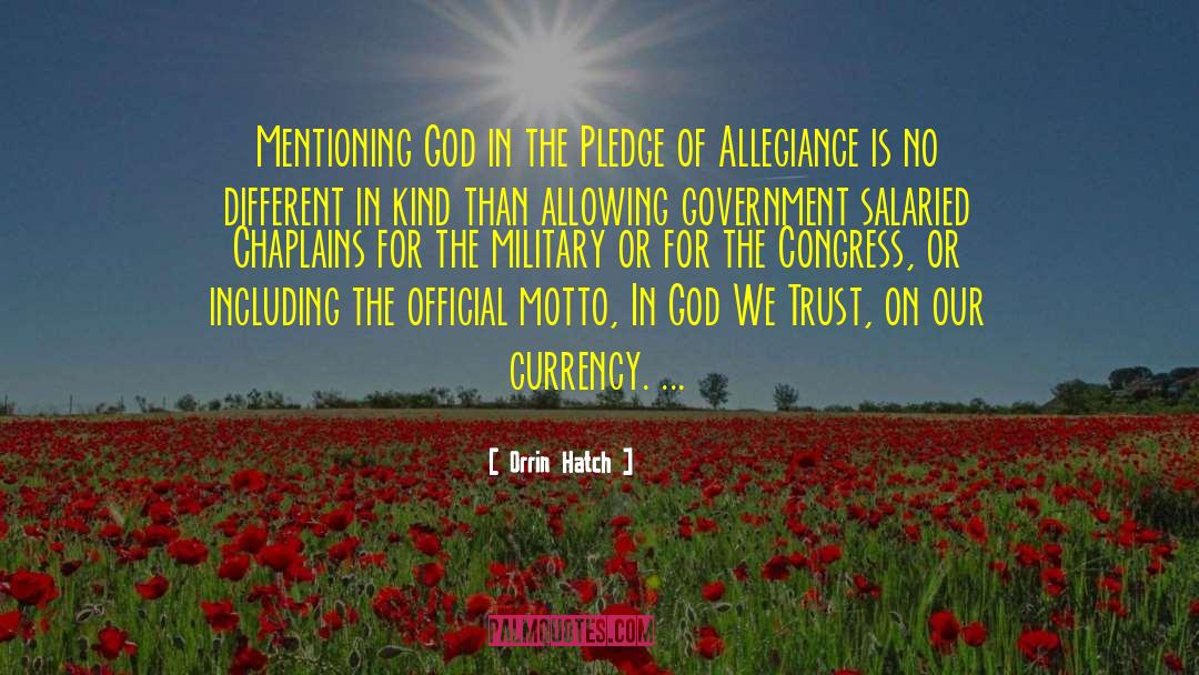 Pledge Of Allegiance quotes by Orrin Hatch