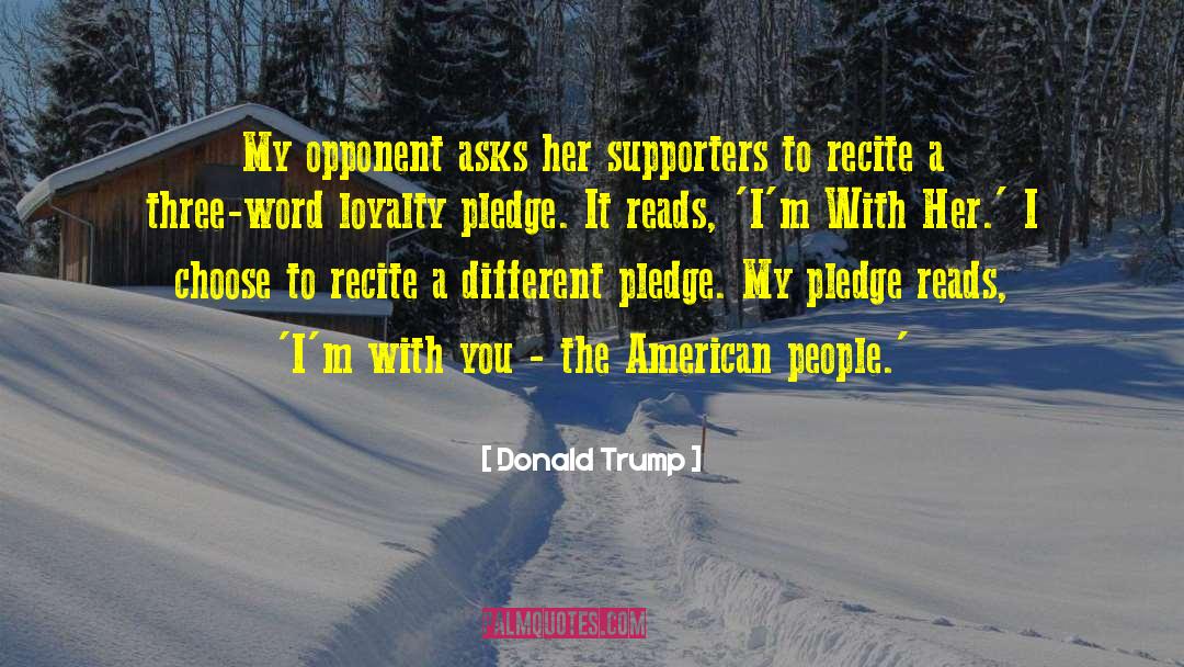 Pledge quotes by Donald Trump