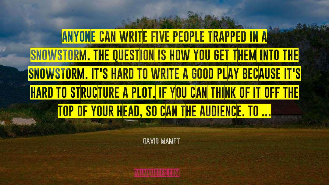Plot Holes quotes by David Mamet
