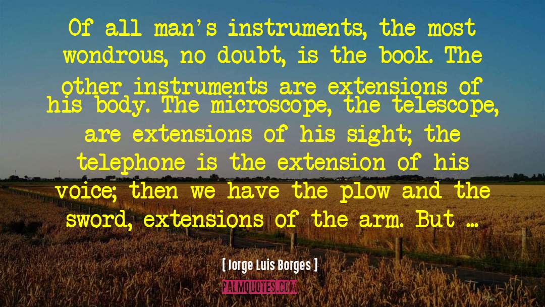 Plow quotes by Jorge Luis Borges