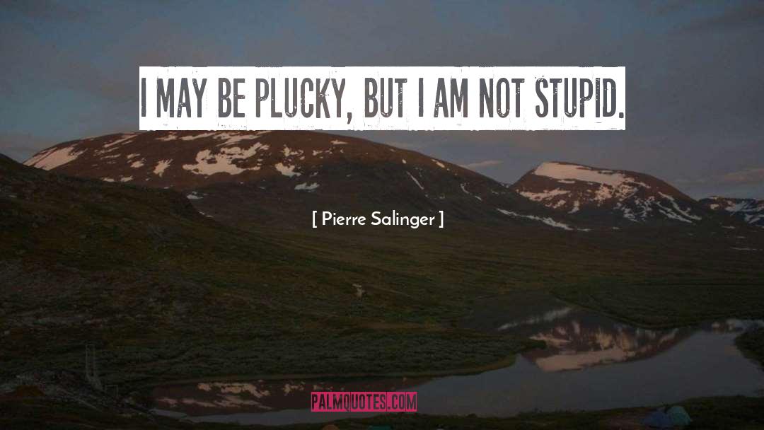 Plucky quotes by Pierre Salinger