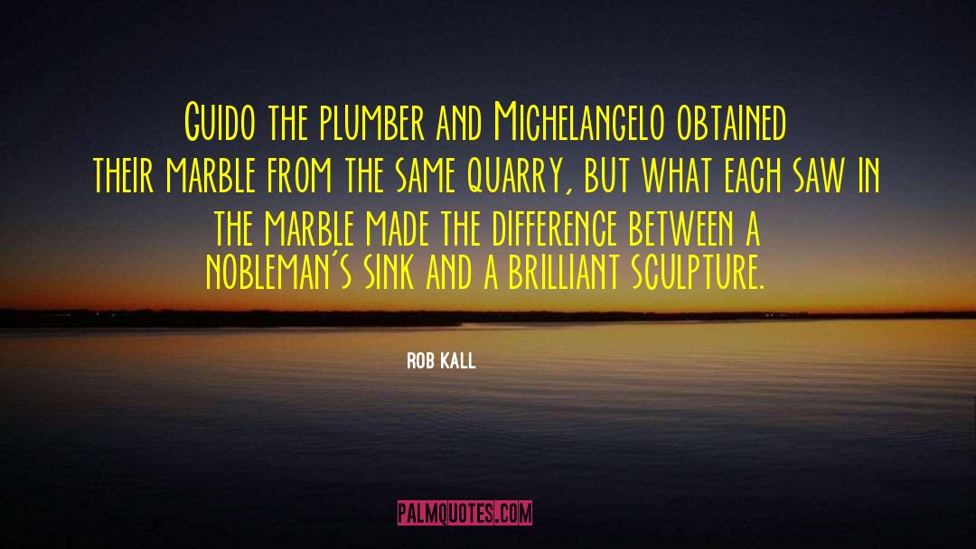 Plumber quotes by Rob Kall