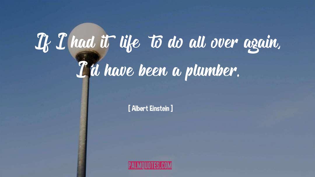 Plumber quotes by Albert Einstein