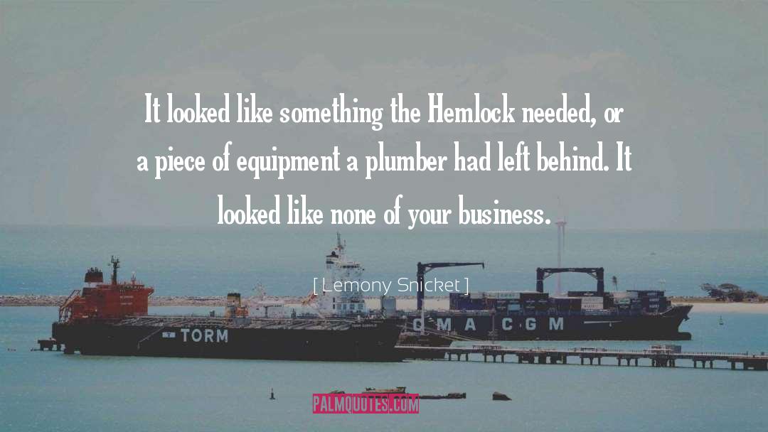 Plumber quotes by Lemony Snicket