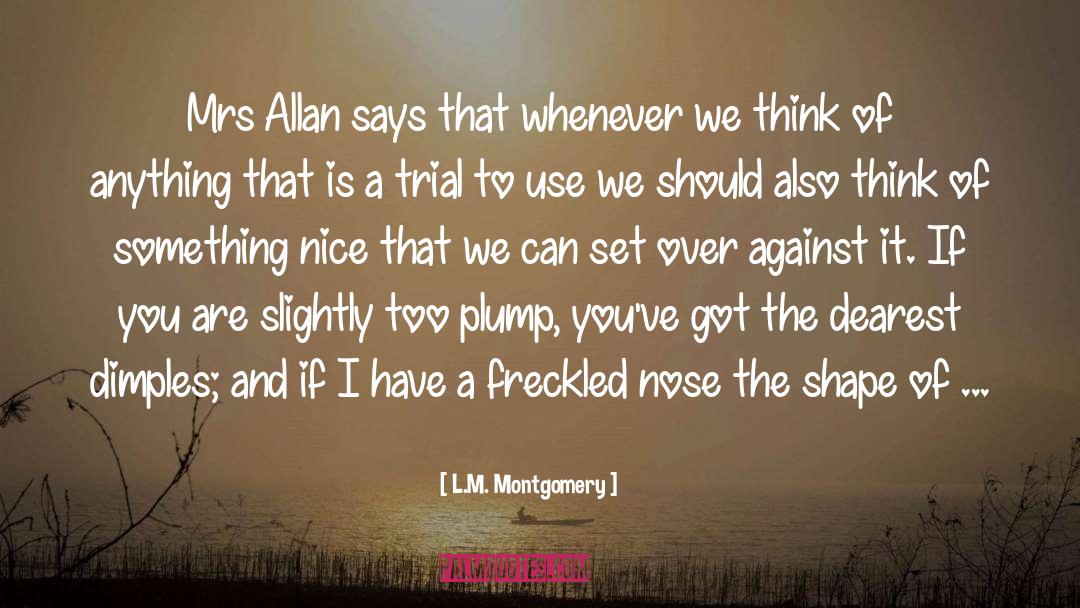 Plump quotes by L.M. Montgomery