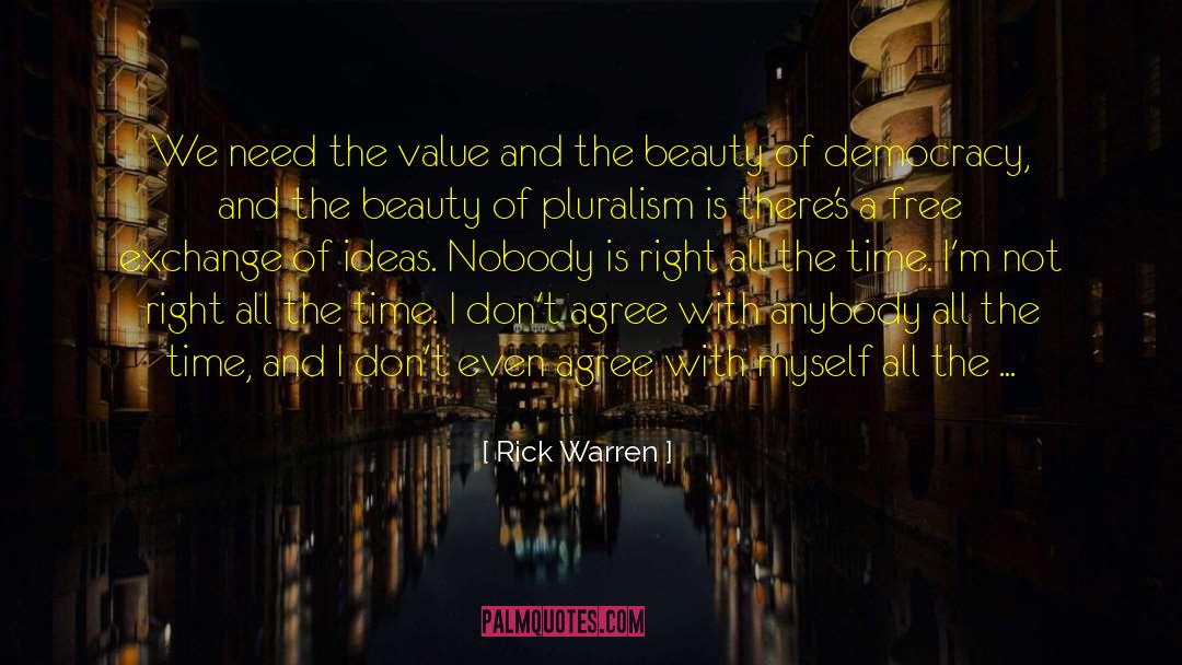 Pluralism quotes by Rick Warren