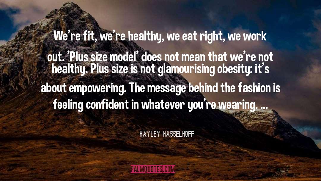 Plus Size quotes by Hayley Hasselhoff