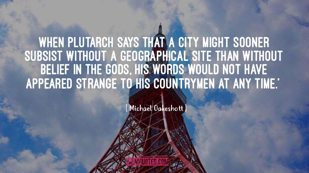 Plutarch quotes by Michael Oakeshott