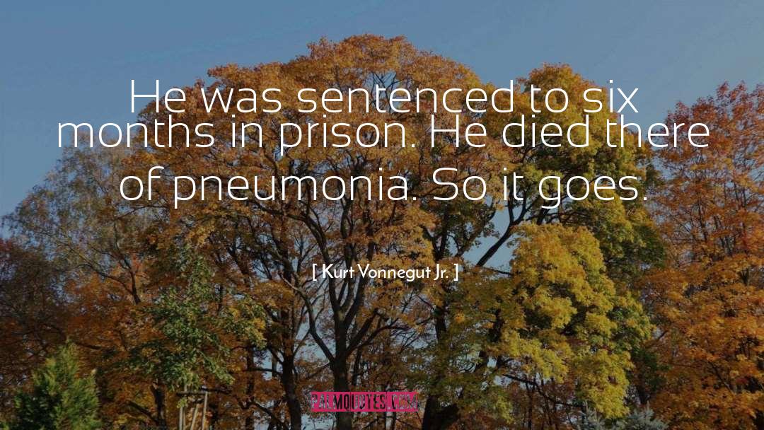 Pneumonia quotes by Kurt Vonnegut Jr.