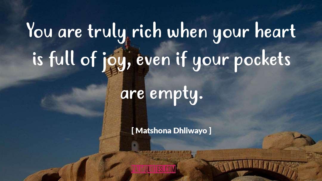 Pockets Of Shallow quotes by Matshona Dhliwayo