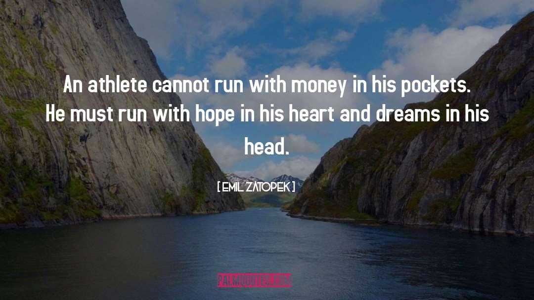 Pockets quotes by Emil Zatopek