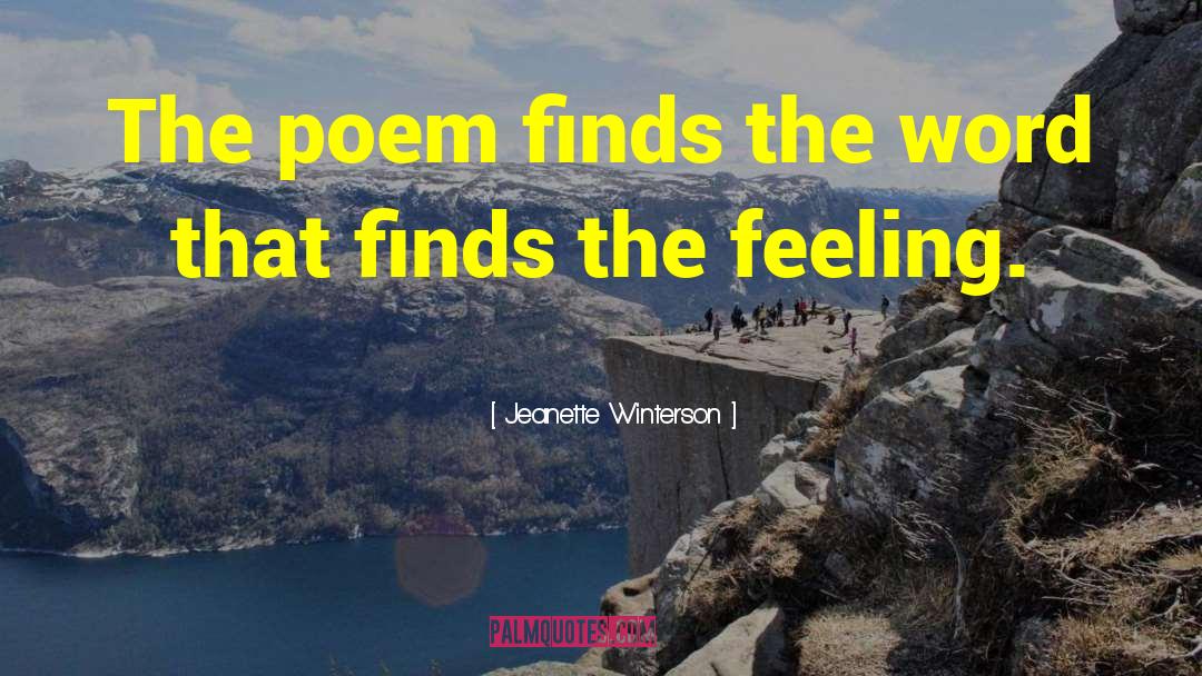 Poem Starter quotes by Jeanette Winterson