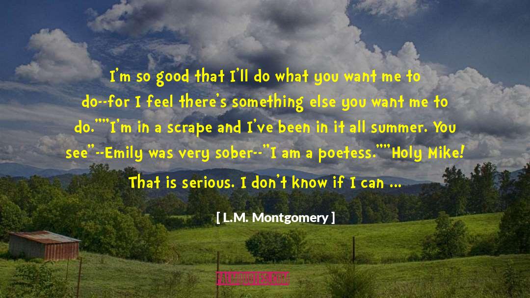 Poetess quotes by L.M. Montgomery