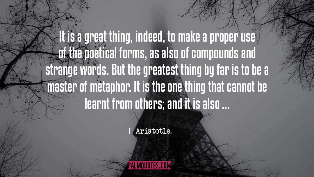 Poetical quotes by Aristotle.