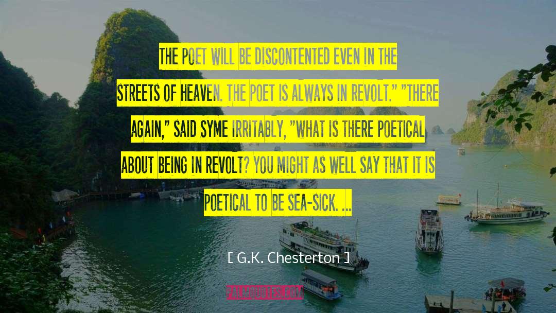 Poetical quotes by G.K. Chesterton