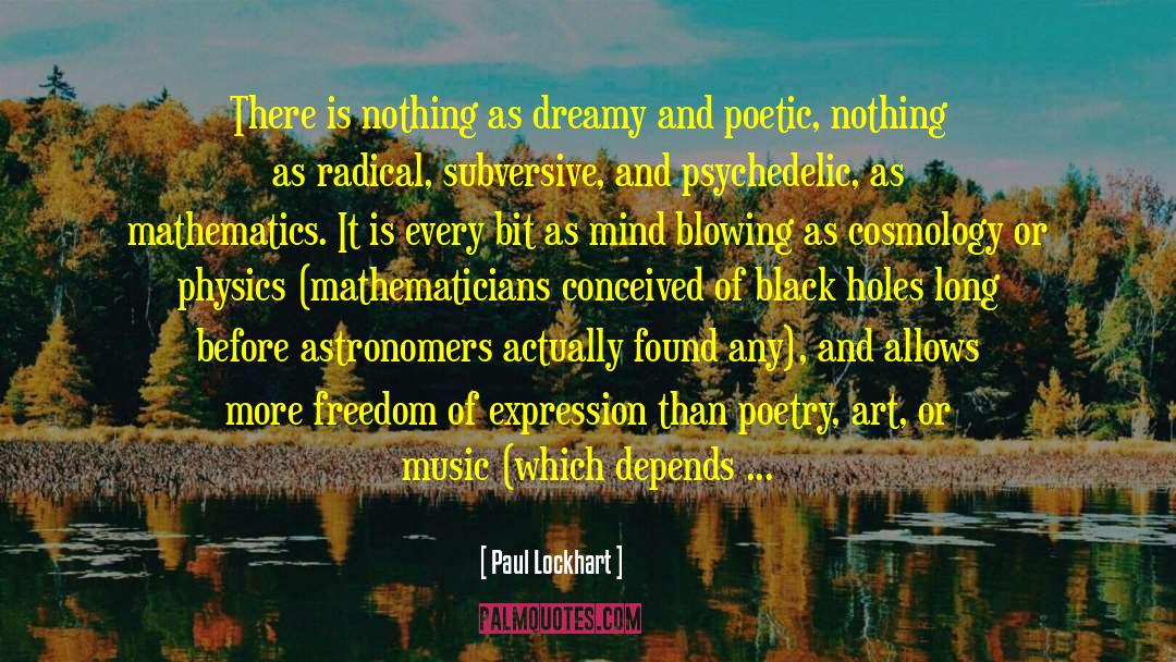 Poetry Art quotes by Paul Lockhart