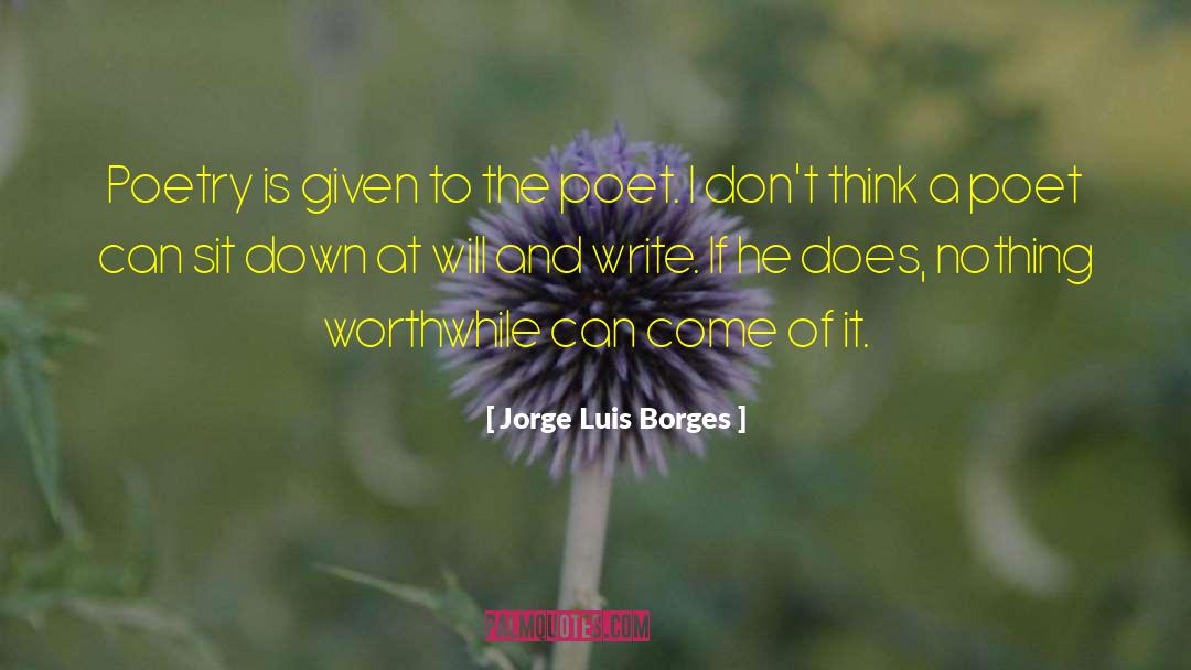 Poetry Critic quotes by Jorge Luis Borges