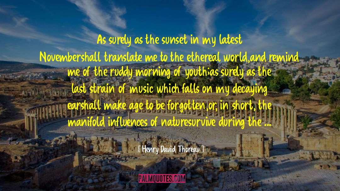 Poetry Emptiness Ruins Nature quotes by Henry David Thoreau