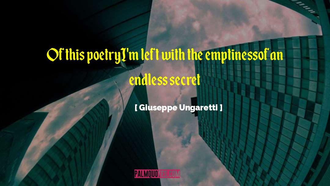 Poetry Emptiness Ruins Nature quotes by Giuseppe Ungaretti