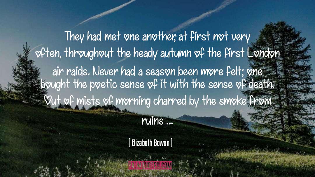 Poetry Emptiness Ruins Nature quotes by Elizabeth Bowen