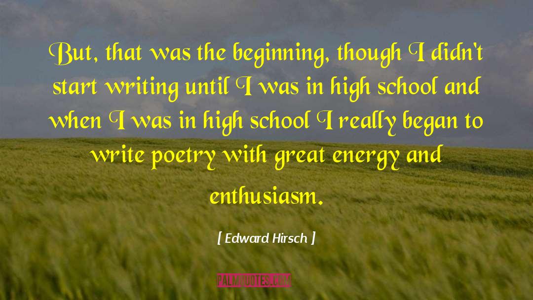 Poetry Excerpt quotes by Edward Hirsch