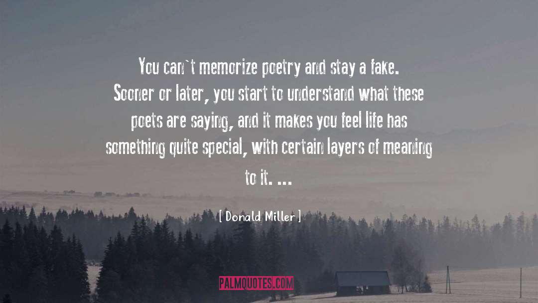 Poetry Facts quotes by Donald Miller