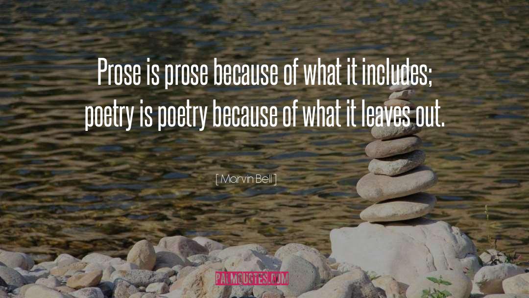 Poetry Is quotes by Marvin Bell