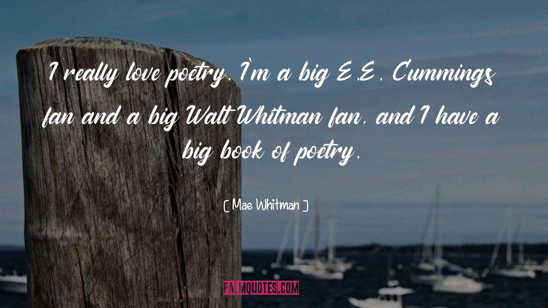 Poetry Love quotes by Mae Whitman