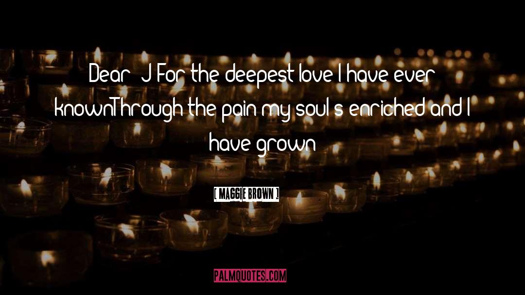 Poetry Love quotes by Maggie Brown