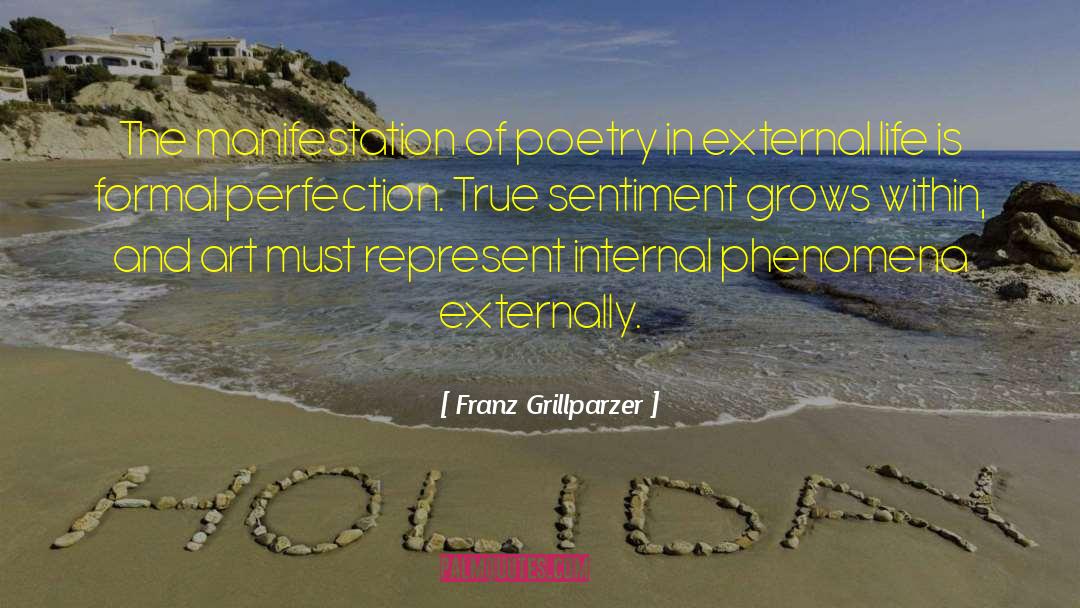 Poetry Poet quotes by Franz Grillparzer