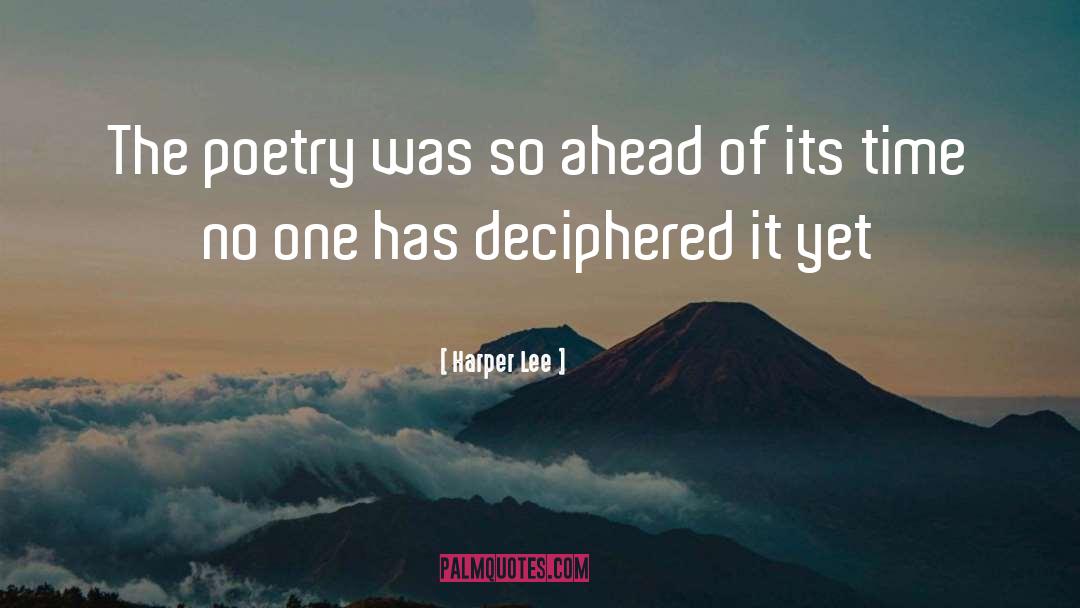 Poetry quotes by Harper Lee