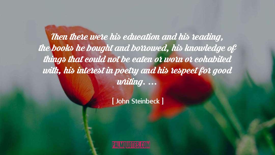Poets And Poetry quotes by John Steinbeck